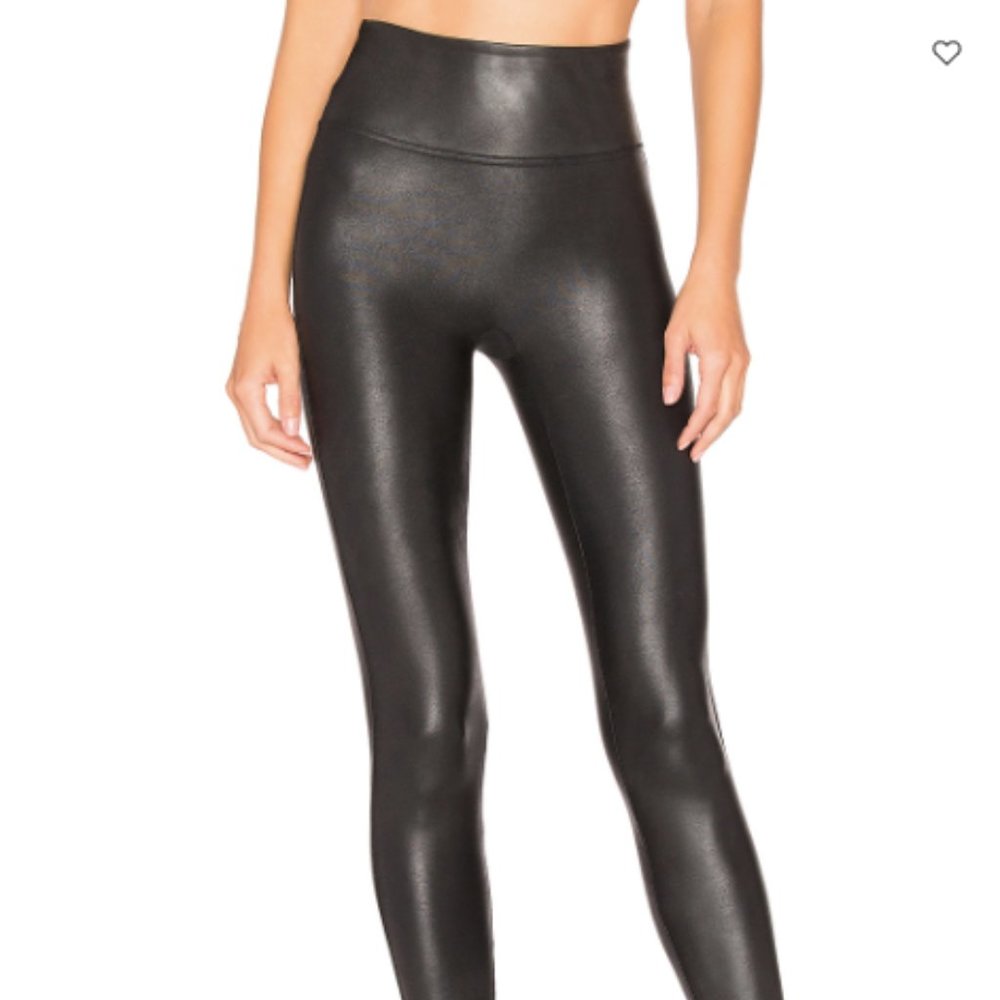 LIKE NEW - Spanx Faux Leather Legging, Size L